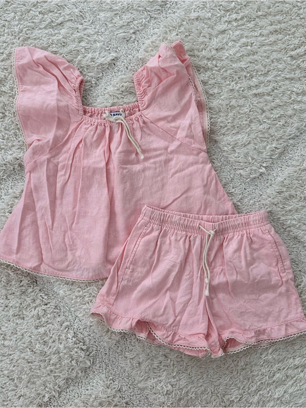 Old Navy Pink Ruffle Set